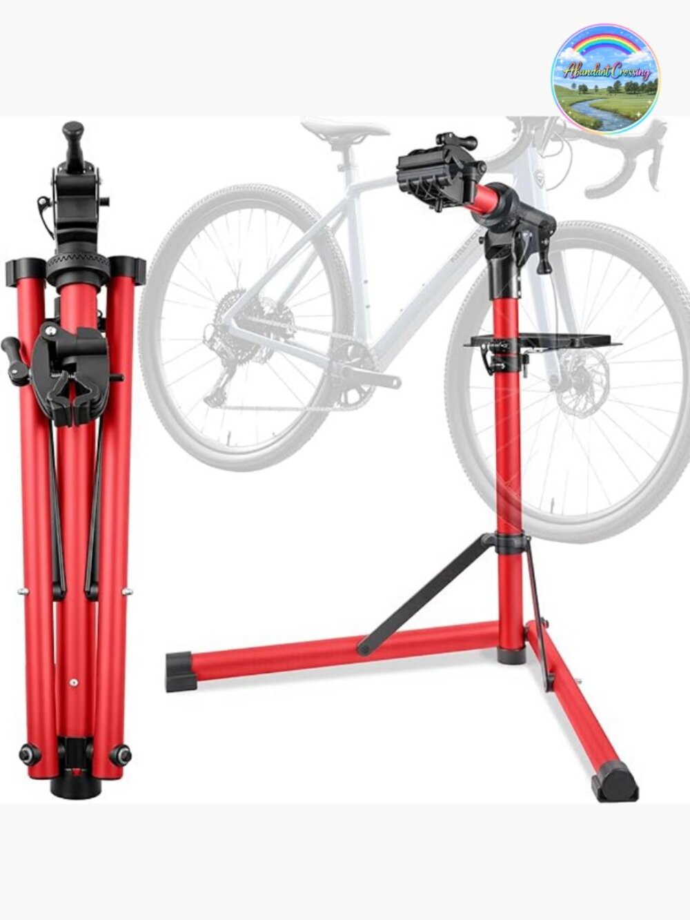 Upgrade 2.0 Bike Repair Stand - Portable Aluminum Bicycle Workstand Max 110 Lbs